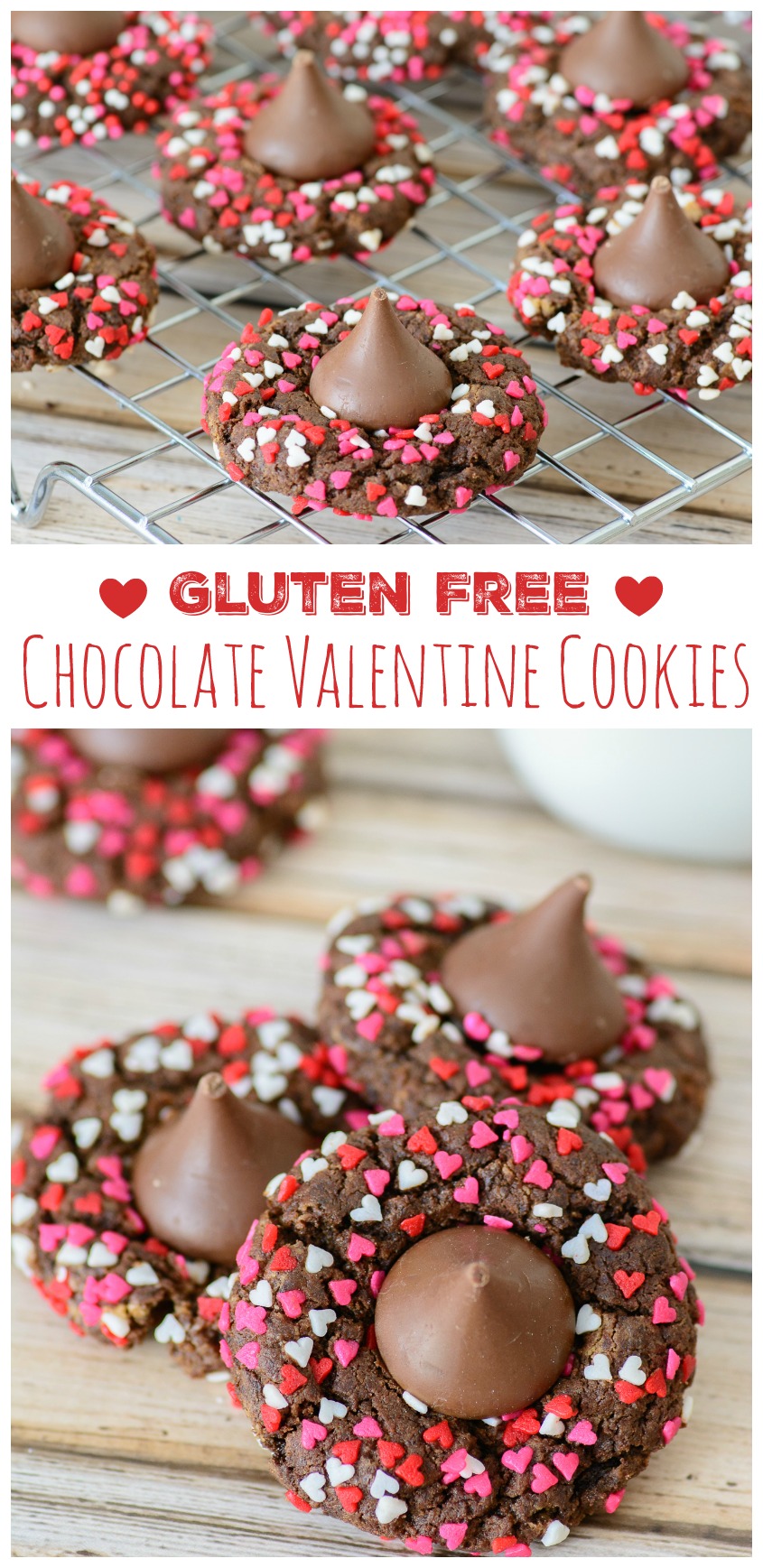 Better For You Gluten Free Chocolate Valentine Cookies - Almost Supermom