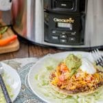 These Spicy Quinoa Tostadas are easy to make in the Crock-Pot and are the perfect spicy (and healthy) dinner for your family!