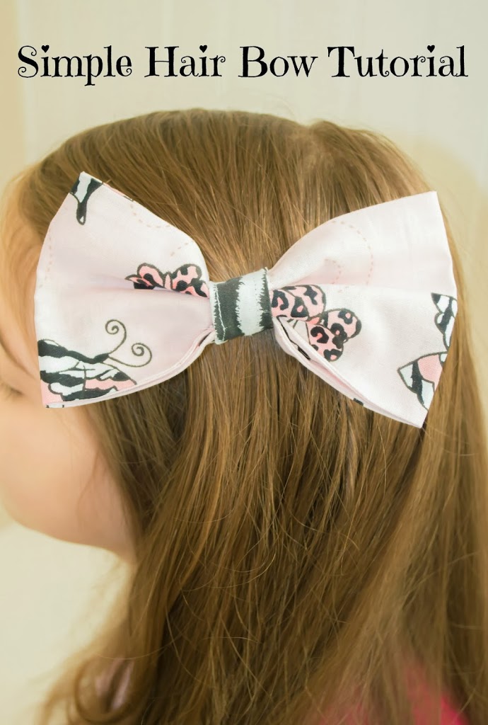 Simple Hair Bow Tutorial - Almost Supermom