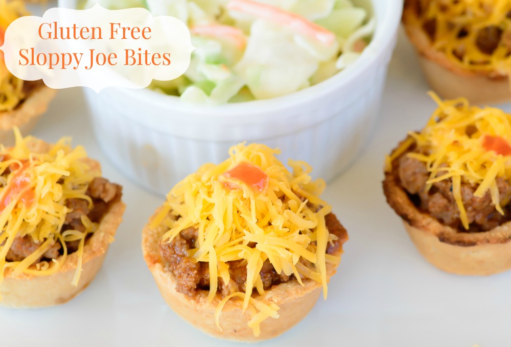 Gluten Free Sloppy Joe Bites. Perfect lunch or afternoon snack! These gluten free treats will not disappoint!