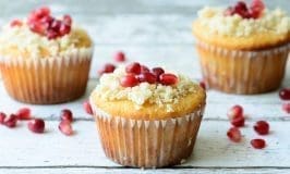Orange Pomegranate Muffins