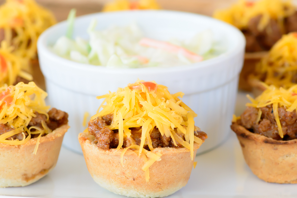 Gluten Free Sloppy Joe Bites. Perfect lunch or afternoon snack! These gluten free treats will not disappoint!