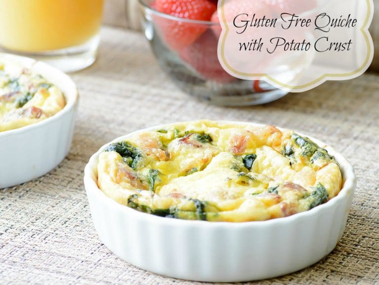 Gluten Free Quiche with Potato Crust
