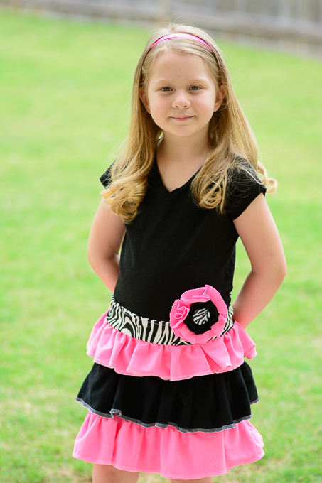 DIY Upcycled T-shirt Dress for Girls
