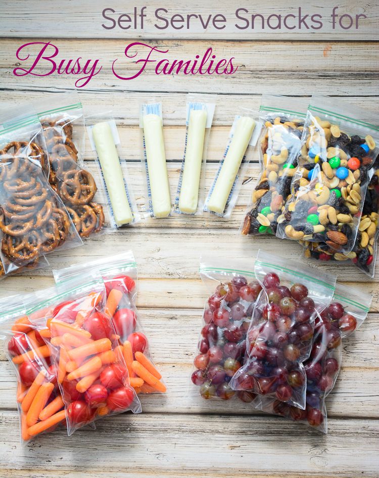 Self Serve Snacks for Busy Families
