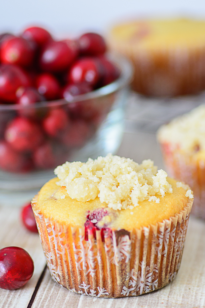 Gluten Free Orange Cranberry Muffins. Made with healthy almond flour, these gluten free muffins are a yummy way to start the day! 
