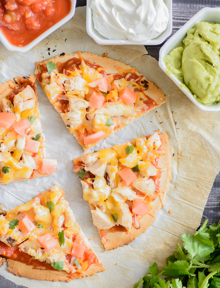 Gluten Free Fiesta Flatbread. This Gluten free recipe is delicious and made from all natural ingredients. Definitely have to try this! 