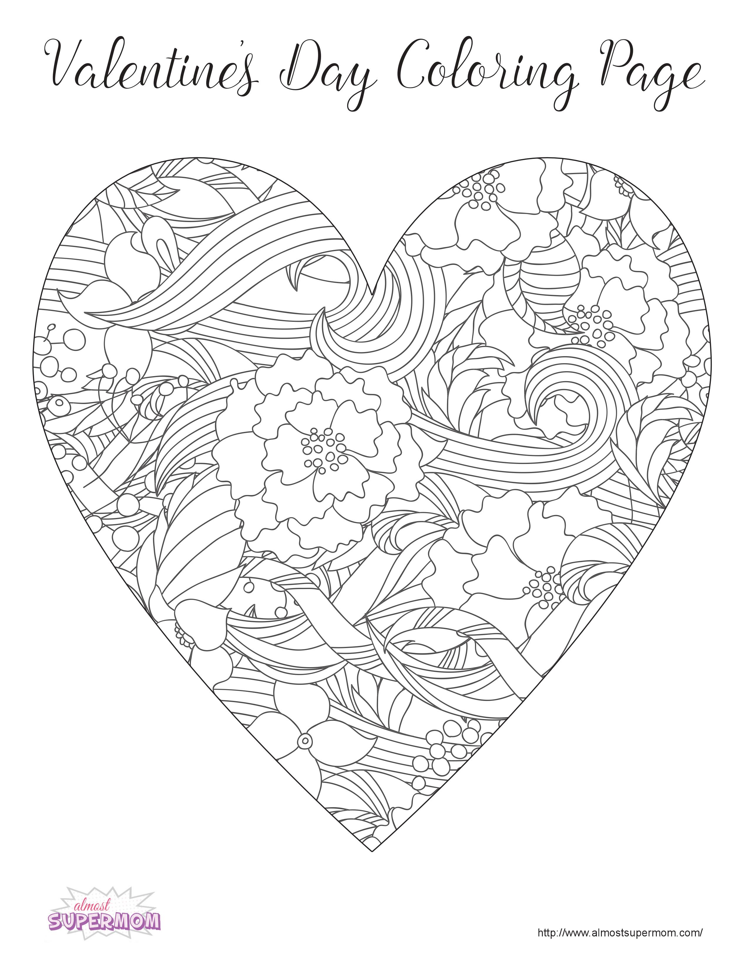Coloring Pages Kindergarten Valentines 182 File Include SVG PNG EPS DXF