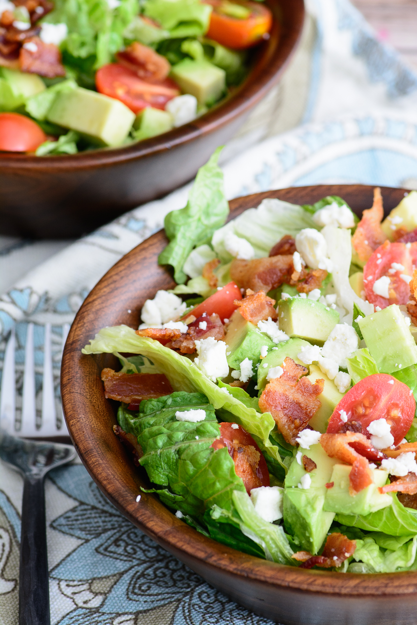This salad recipe has all the robust flavor of a BLT without the carbs! This paleo, gluten free and low-carb recipe is so delicious, you won't even miss the bread!