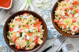 Buffalo Chicken Quinoa Bowls -- easy to make, naturally gluten-free and full of robust buffalo chicken flavor. This is one buffalo chicken recipe that you have to try!