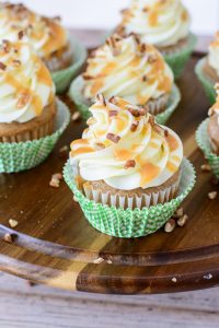 This irresistible grain free carrot cake cupcake recipe is so good and actually good for you. Sweetened with maple syrup and applesauce, it is my FAVORITE carrot cake recipe. You won't even know it's gluten free!