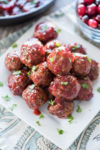 Spicy Cranberry Meatballs