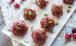 Cranberry Sauce Meatballs