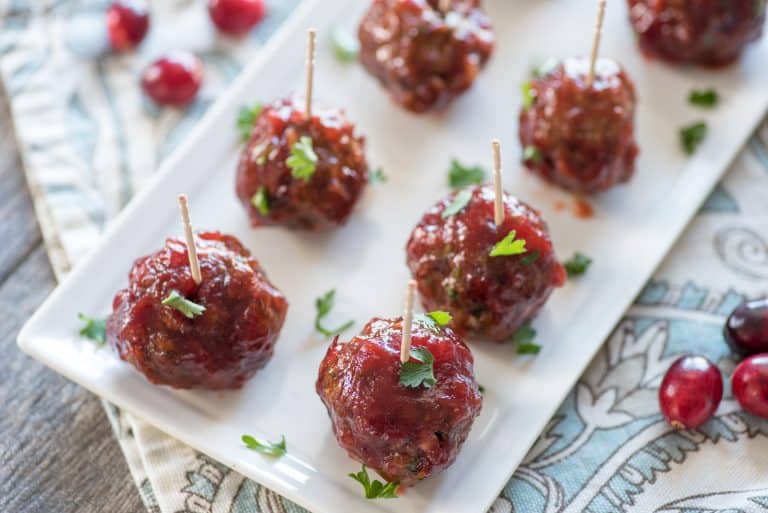 Cranberry Sauce Meatballs