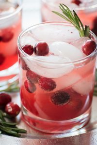 Cranberry Fizz Cocktail Recipe. This refreshing winter cocktail is sure to be a hit this holiday season.