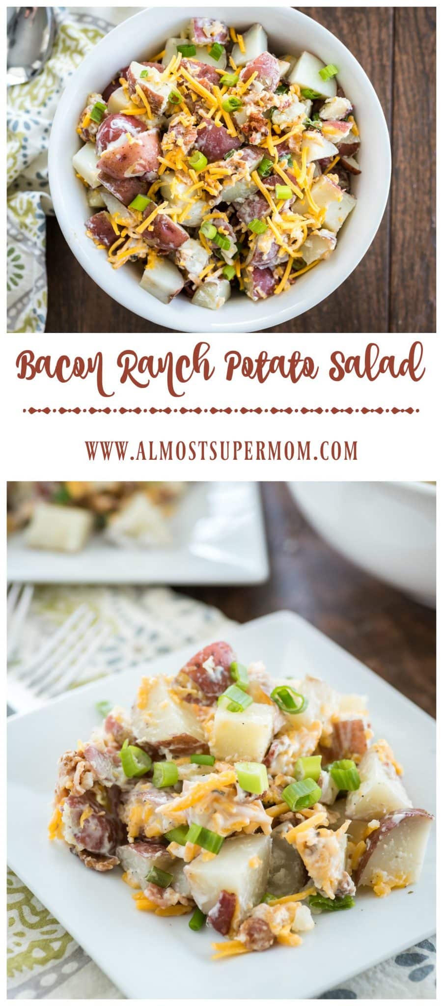 Easy and Delicious Bacon Ranch Potato Salad - Almost Supermom