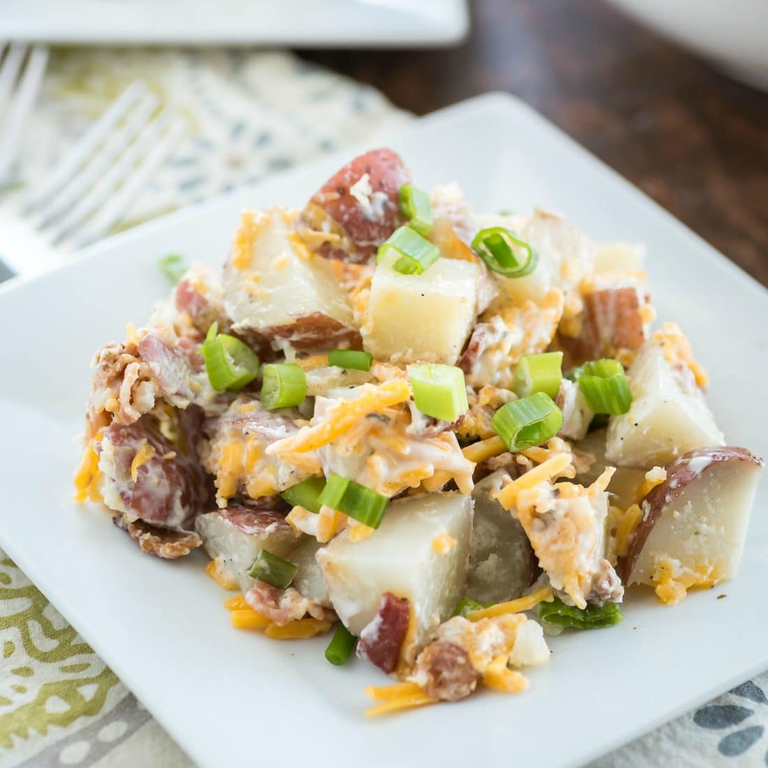 Easy and Delicious Bacon Ranch Potato Salad